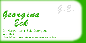 georgina eck business card